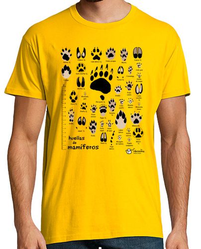 Camiseta Huellas de mamíferos ibéricos n. común - latostadora.com - Modalova