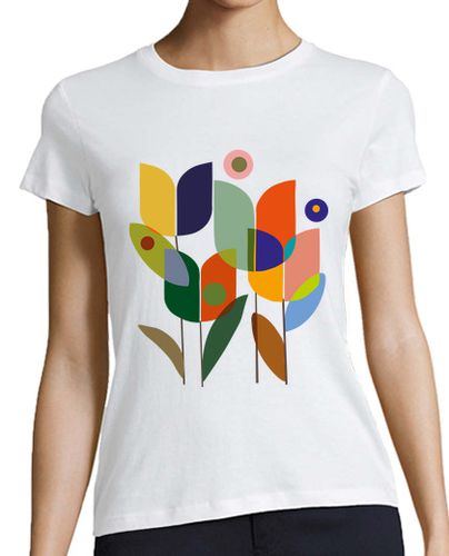 Camiseta mujer Tulipanes - latostadora.com - Modalova