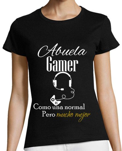 Camiseta mujer Abuela Gamer como una normal pero mucho - latostadora.com - Modalova