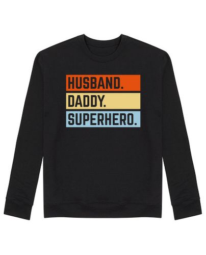 Sudadera Sin Capucha Unisex marido papá superhéroe - 3c laTostadora - latostadora.com - Modalova