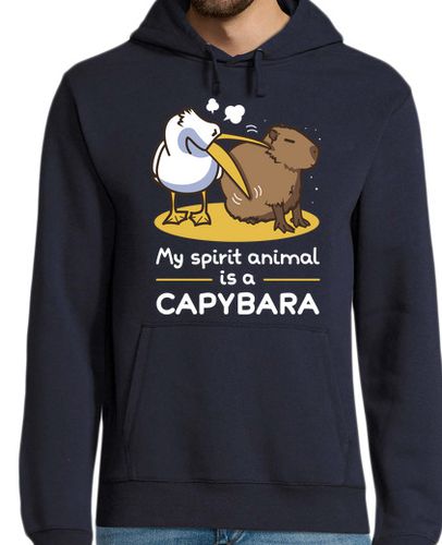 Sudadera Con Capucha Para Hombre My spirit animal is a capybara 2 laTostadora - latostadora.com - Modalova