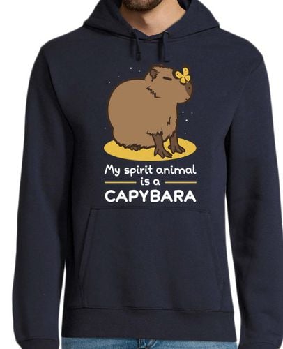 Sudadera Con Capucha Para Hombre My spirit animal is a capybara laTostadora - latostadora.com - Modalova