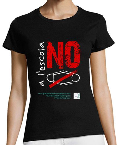 Camiseta mujer No mascareta, mujer manga corta, delante - latostadora.com - Modalova
