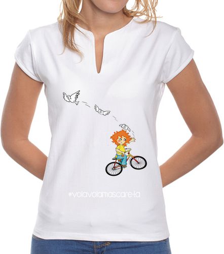 Camiseta mujer Vola mascareta htg blanco, mujer cuello mao - latostadora.com - Modalova