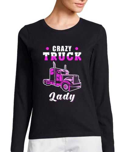 Camiseta mujer loca camionera camionero laTostadora - latostadora.com - Modalova