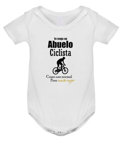 Body bebé Yo tengo un Abuelo Ciclista como uno no laTostadora - latostadora.com - Modalova