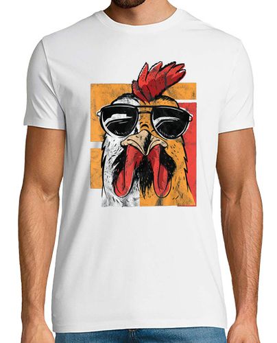 Camiseta divertido gallo animales aves de corral juego de palabras gráfico camiseta regalo pollo lindo con ga - latostadora.com - Modalova