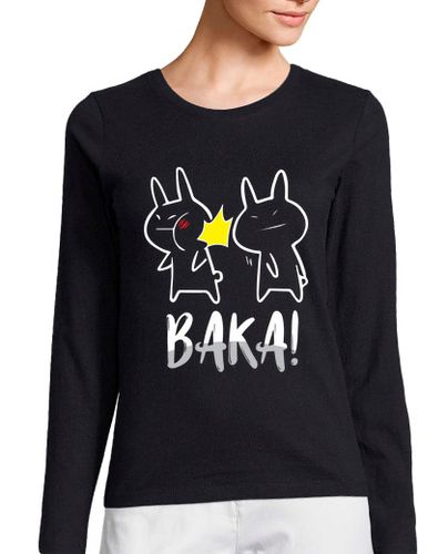 Camiseta Mujer Manga Larga anime baka serie de anime ropa de anime laTostadora - latostadora.com - Modalova