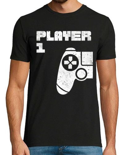 Camiseta Hombre Manga Corta jugador 1 jugador 2 gamer partnerlook laTostadora - latostadora.com - Modalova