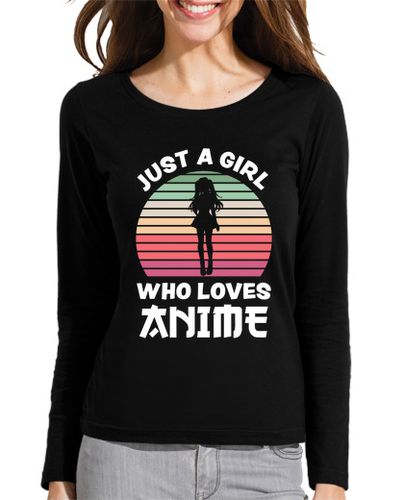 Camiseta mujer solo una chica que ama el regalo de ani - latostadora.com - Modalova