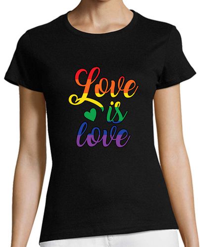 Camiseta mujer love is love quote - latostadora.com - Modalova