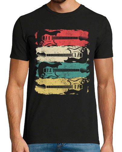 Camiseta Hombre Manga Corta guitarrista electrico rock musica retro laTostadora - latostadora.com - Modalova