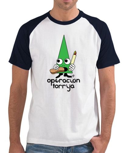 Camiseta Hombre Estilo Béisbol OPERACIÓN TORRIJA - VERDE laTostadora - latostadora.com - Modalova