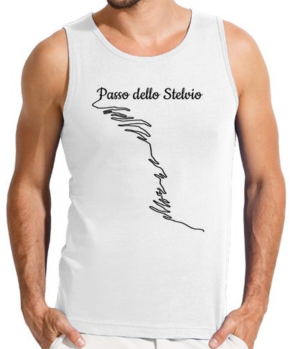 Camiseta Hombre Sin Mangas Passo dello Stelvio Bike Moto y laTostadora - latostadora.com - Modalova