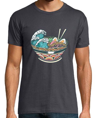 Camiseta tazón de ramen de la gran ola - latostadora.com - Modalova