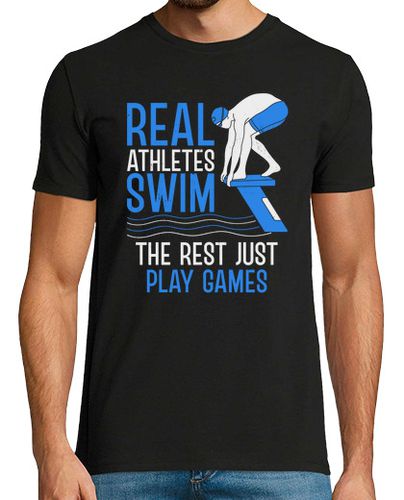 Camiseta Hombre Manga Corta Swimmer Sports Scuba Diving Swimming laTostadora - latostadora.com - Modalova