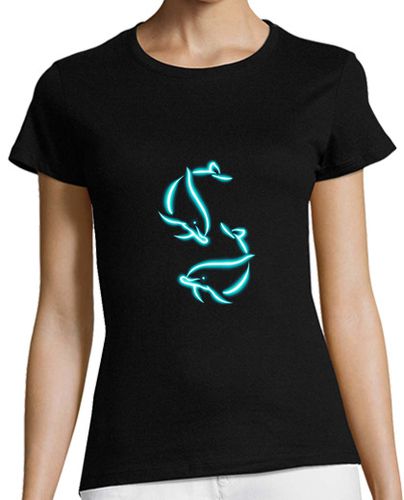 Camiseta Mujer Manga Corta delfines laTostadora - latostadora.com - Modalova