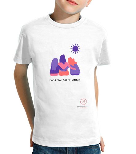 Camiseta niños 8M - Unisex, manga corta, blanco CASTELLANO - latostadora.com - Modalova