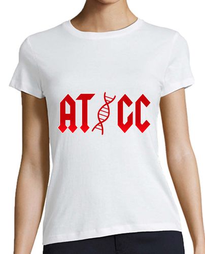 Camiseta mujer pares de bases atgc biología núcleo cel - latostadora.com - Modalova