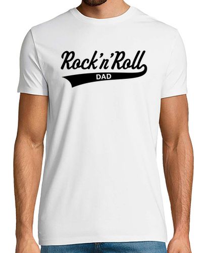 Camiseta papá rock and roll - negro laTostadora - latostadora.com - Modalova