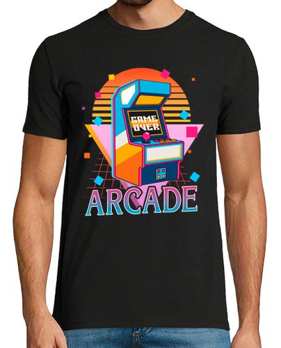 Camiseta Máquina Arcade Recreativos Videojuegos Gaming Retro 80 Gamer Friki laTostadora - latostadora.com - Modalova