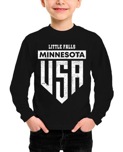 Camiseta Niño Manga Larga Little Falls Minnesota laTostadora - latostadora.com - Modalova