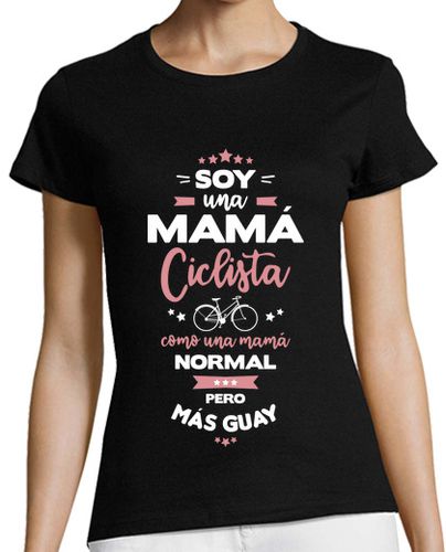 Camiseta mujer Soy una mama ciclista - latostadora.com - Modalova
