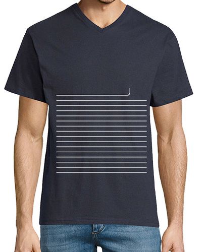 Camiseta Hombre Cuello Pico Lineas 3D Nozzle - Cuello pico laTostadora - latostadora.com - Modalova