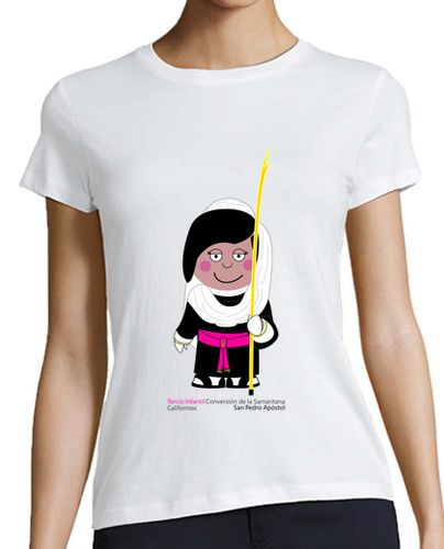 Camiseta mujer Hebrea Conversión de la Samaritana Chica - latostadora.com - Modalova