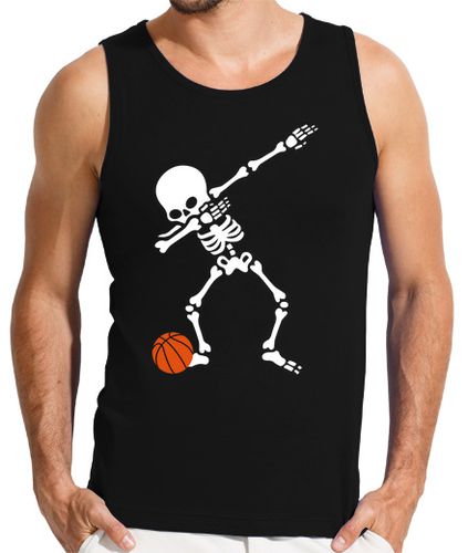 Camiseta Hombre Sin Mangas dabbing esqueleto jugador de baloncesto laTostadora - latostadora.com - Modalova