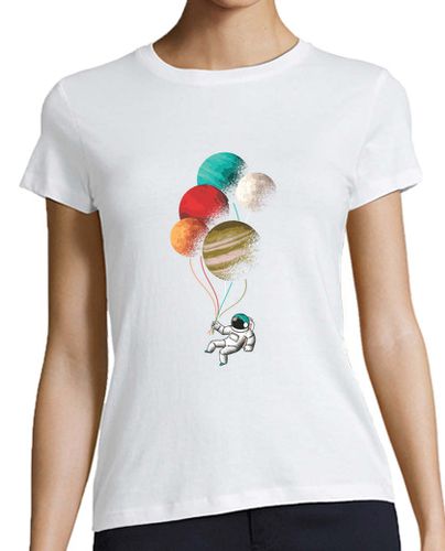 Camiseta mujer astronauta con globos - latostadora.com - Modalova