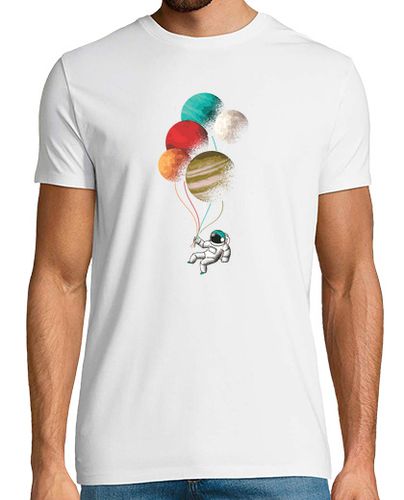 Camiseta Hombre Manga Corta astronauta con globos laTostadora - latostadora.com - Modalova