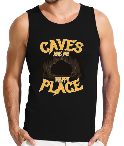 Camiseta las cuevas son mi lugar feliz espeleólo - latostadora.com - Modalova