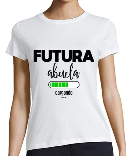 Camiseta mujer Futura abuela cargando - latostadora.com - Modalova