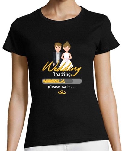 Camiseta mujer WEDDING LOADING - latostadora.com - Modalova