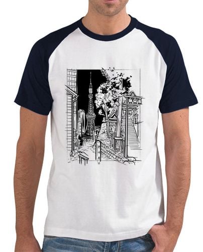 Camiseta Hombre Estilo Béisbol tokio sketch urbano japón laTostadora - latostadora.com - Modalova