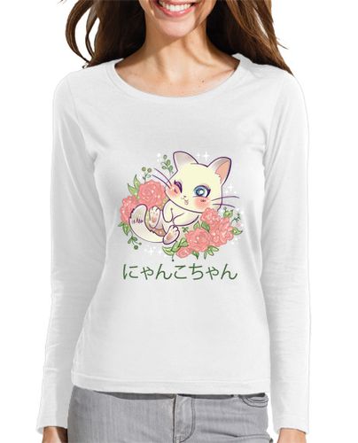 Camiseta mujer kawaii gato anime lindo gatito regalo - latostadora.com - Modalova