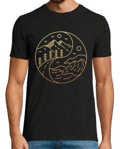 Camiseta Hombre Manga Corta yin yang de la naturaleza laTostadora - latostadora.com - Modalova