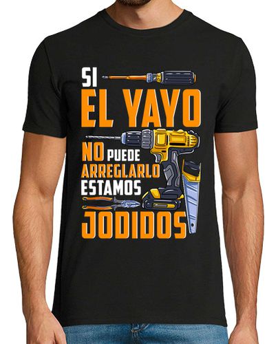 Camiseta Hombre Manga Corta Si El Yayo No Puede Regalo Día Del Padre Humor Para Abuelo laTostadora - latostadora.com - Modalova