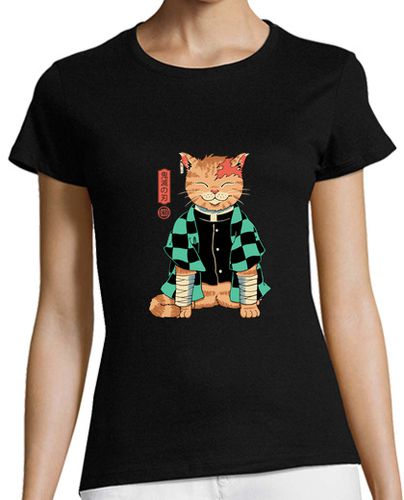 Camiseta Mujer Manga Corta camisa de gato demon slayer para mujer laTostadora - latostadora.com - Modalova