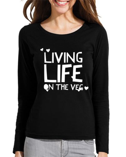 Camiseta mujer viviendo la vida en las verduras gracio - latostadora.com - Modalova