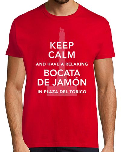 Camiseta Keep Calm and a Bocata de Jamon - latostadora.com - Modalova