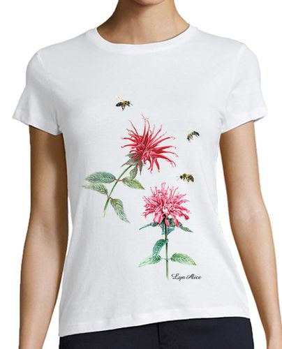 Camiseta mujer monarda y abejas - latostadora.com - Modalova