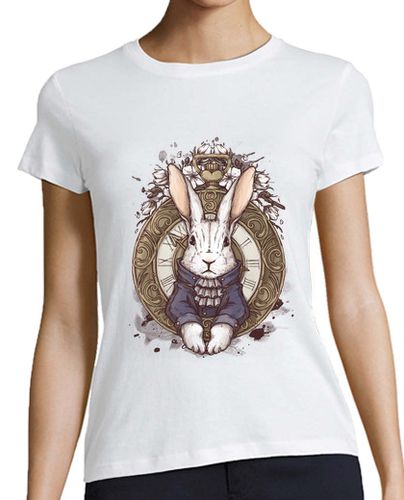 Camiseta Mujer Manga Corta el conejo blanco laTostadora - latostadora.com - Modalova