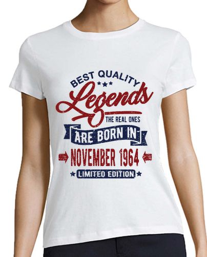 Camiseta mujer Leyendas noviembre 1964 - latostadora.com - Modalova