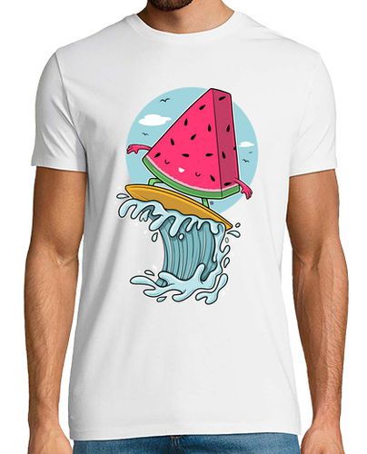 Camiseta Watermelon Surfer - latostadora.com - Modalova