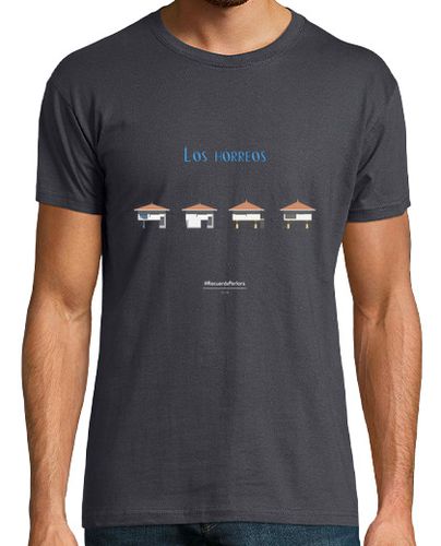 Camiseta Camiseta hombre - Los hórreos fondo oscuro - latostadora.com - Modalova