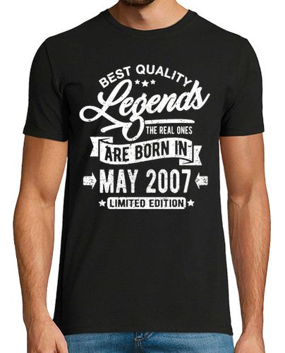 Camiseta Leyendas nacen en mayo 2007 - latostadora.com - Modalova