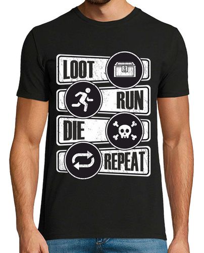 Camiseta Loot Run Die Repeat - latostadora.com - Modalova