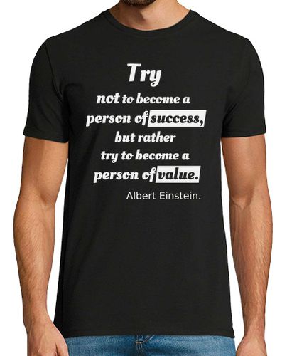 Camiseta Person of value Albert Einstein - latostadora.com - Modalova